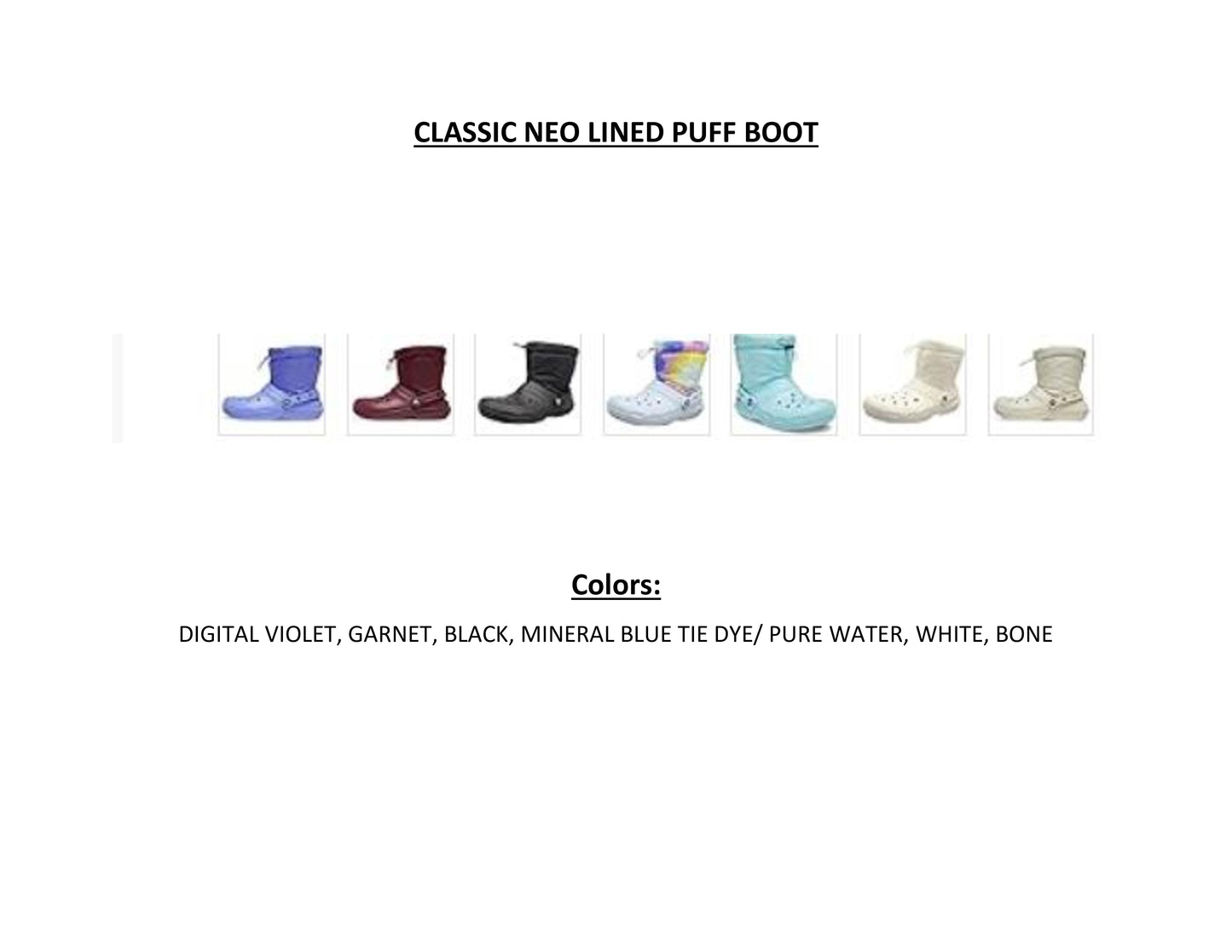 Custom Designed Puff Boot