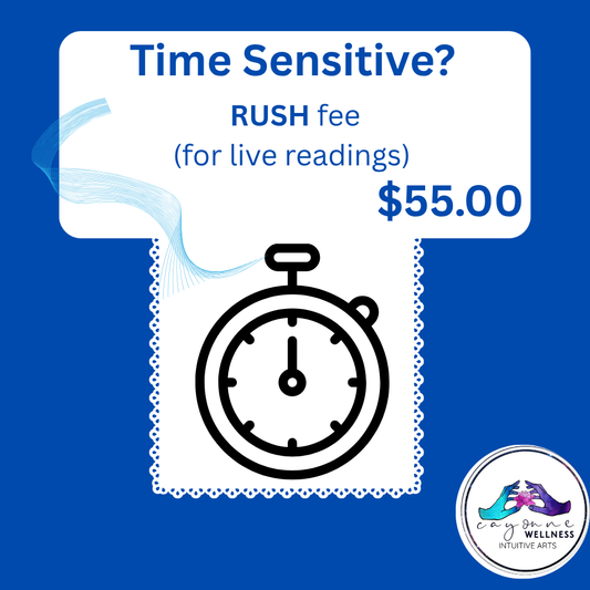 RUSH FEE- for LIVE sessions