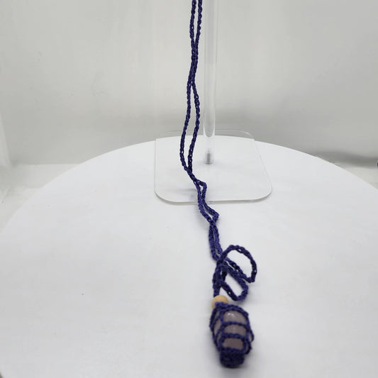 Crochet "Crystal Holder" Necklace