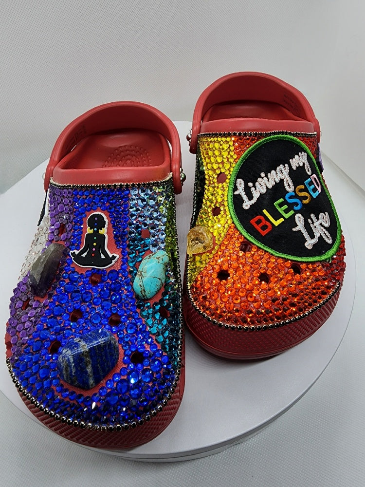 REFURBISHED- Custom Designed Chakra Shoes