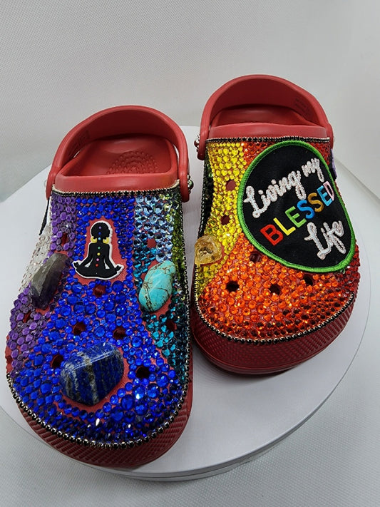 REFURBISHED- Custom Designed Chakra Shoes