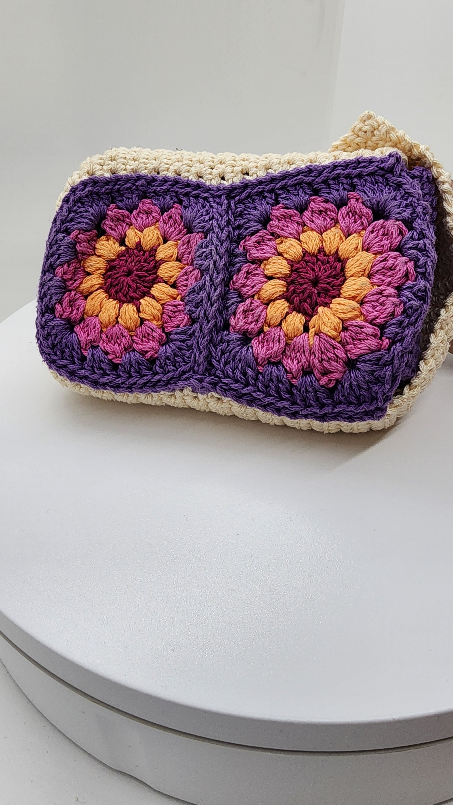 Tarot/ Oracle Card Bag- Granny Square Design