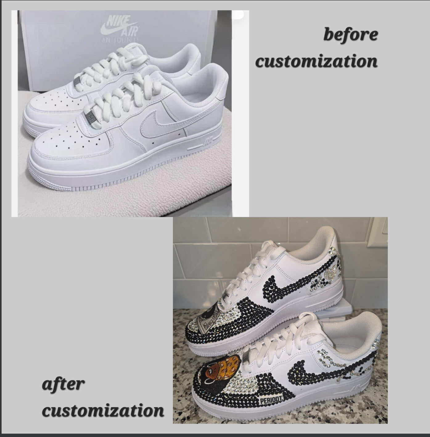 Custom Design Only- PROVIDE YOUR OWN SNEAKERS!!!